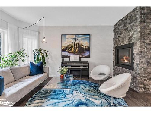 13 Mulberry Court, Barrie, ON - Indoor Photo Showing Living Room With Fireplace