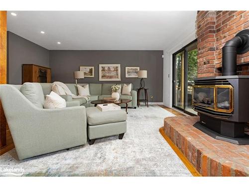 49 Madeline Drive, Collingwood, ON - Indoor Photo Showing Living Room With Fireplace