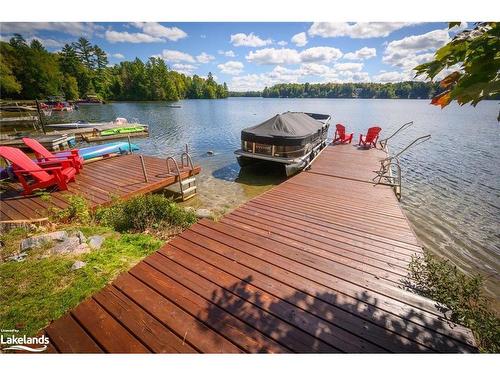 524 Homeland Drive, Emsdale, ON - Outdoor With Body Of Water With Deck Patio Veranda With View