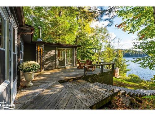 1026 Frost Lane, Lake Of Bays, ON - Outdoor With Body Of Water With Deck Patio Veranda