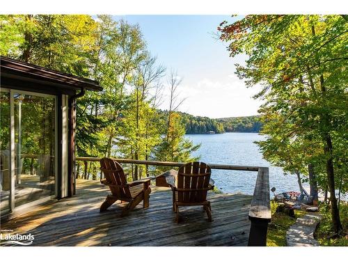 1026 Frost Lane, Lake Of Bays, ON - Outdoor With Body Of Water With Deck Patio Veranda With View