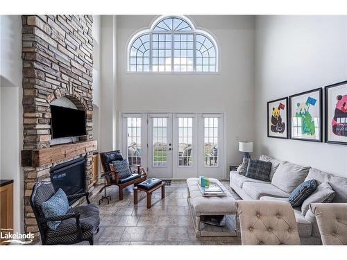 9-209707 Highway 26, The Blue Mountains, ON - Indoor Photo Showing Living Room With Fireplace