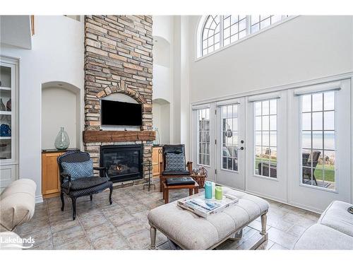 9-209707 Highway 26, The Blue Mountains, ON - Indoor Photo Showing Living Room With Fireplace