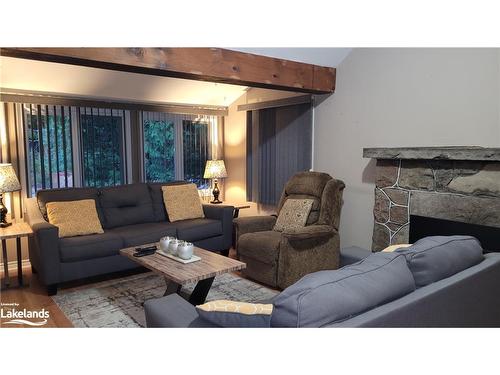 1120 King Edward Avenue, Sauble Beach, ON - Indoor Photo Showing Living Room With Fireplace