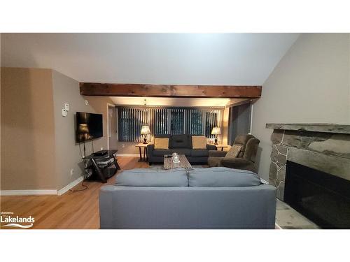 1120 King Edward Avenue, Sauble Beach, ON - Indoor Photo Showing Living Room With Fireplace