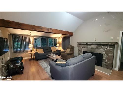 1120 King Edward Avenue, Sauble Beach, ON - Indoor Photo Showing Living Room With Fireplace