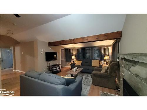 1120 King Edward Avenue, Sauble Beach, ON - Indoor Photo Showing Living Room With Fireplace