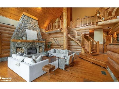 111 Margaret Drive, Craigleith, ON - Indoor Photo Showing Living Room With Fireplace