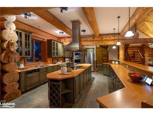 111 Margaret Drive, Craigleith, ON - Indoor Photo Showing Kitchen With Double Sink