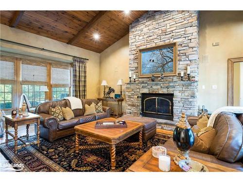 7781 Poplar Sideroad, Clearview, ON - Indoor Photo Showing Living Room With Fireplace