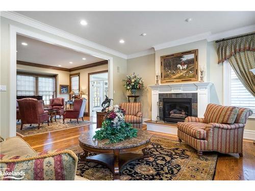 7781 Poplar Sideroad, Clearview, ON - Indoor Photo Showing Living Room With Fireplace