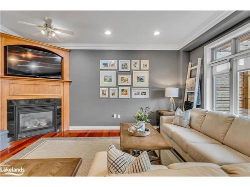 5335 Cosentino Gardens, Mississauga, ON - Indoor Photo Showing Living Room With Fireplace