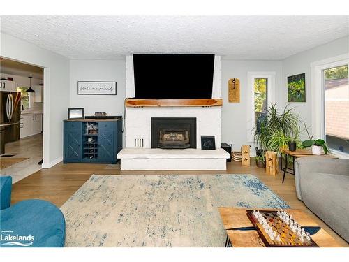 560 Mountain Street, Haliburton, ON - Indoor Photo Showing Living Room With Fireplace