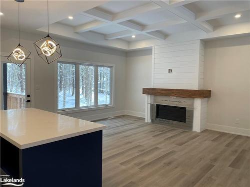 136 Brandon Avenue, Coldwater, ON - Indoor Photo Showing Other Room With Fireplace