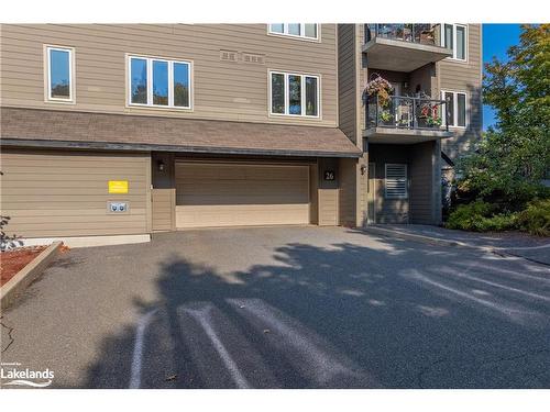 402-26 Dairy Lane, Huntsville, ON - Outdoor With Balcony With Facade