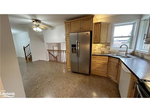 507 Joseph Street, Port Elgin, ON - Indoor Photo Showing Kitchen With Double Sink