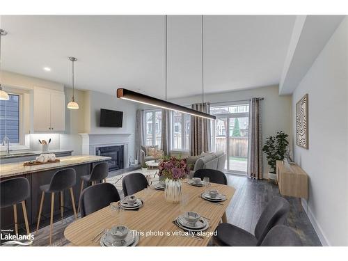 173 Yellow Birch Crescent, The Blue Mountains, ON - Indoor Photo Showing Dining Room With Fireplace