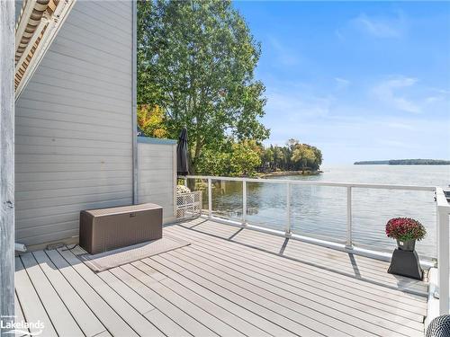 214-603 Atherley Road, Orillia, ON - Outdoor With Body Of Water With Deck Patio Veranda With Exterior