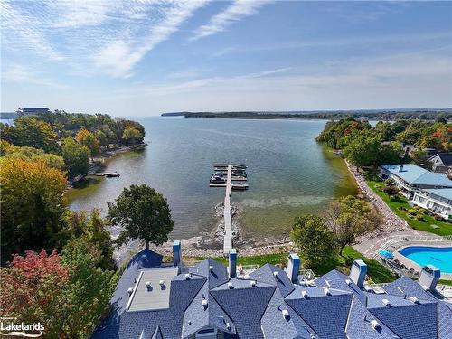 214-603 Atherley Road, Orillia, ON - Outdoor With Body Of Water With In Ground Pool With View