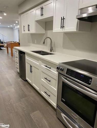 Bsmt-270 Wild Rose Drive, Gravenhurst, ON - Indoor Photo Showing Kitchen With Double Sink