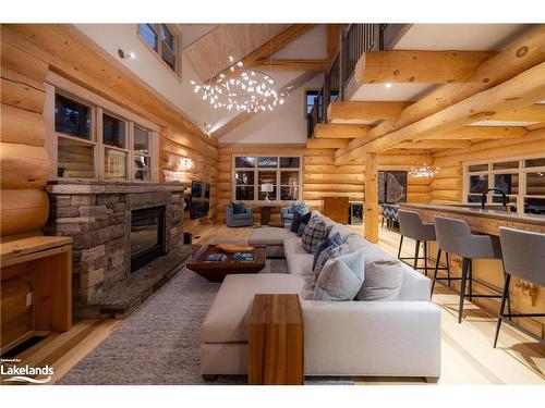 144 Craigleith Road, The Blue Mountains, ON - Indoor Photo Showing Living Room With Fireplace