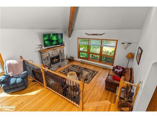 756 Spring Lake Road, South River, ON - Indoor With Fireplace