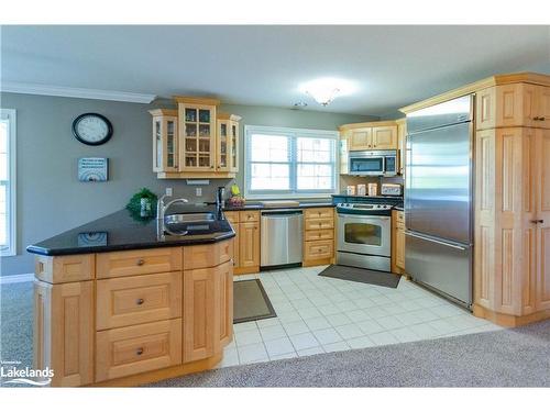 201-24 Ontario Street, Bracebridge, ON - Indoor Photo Showing Kitchen With Double Sink