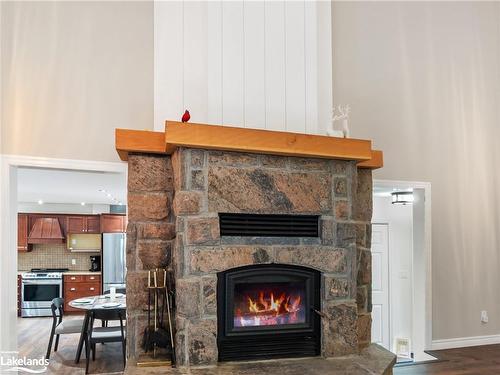 1276 Nicholls Road, Bracebridge, ON - Indoor Photo Showing Living Room With Fireplace