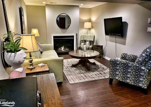 80 Hughes Street, Collingwood, ON - Indoor Photo Showing Living Room With Fireplace