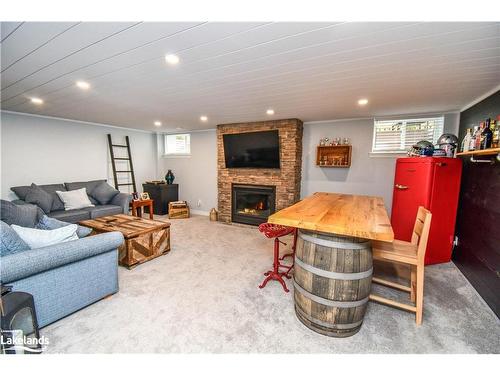 14-90 Burke Street, Penetanguishene, ON - Indoor Photo Showing Other Room With Fireplace