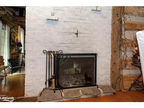 317343 3Rd Line, Meaford, ON - Indoor Photo Showing Living Room With Fireplace