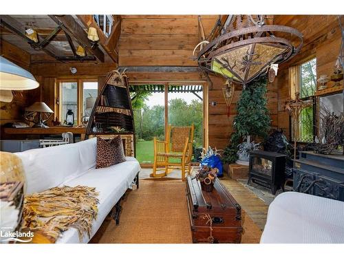 317343 3Rd Line, Meaford, ON - Indoor Photo Showing Living Room With Fireplace