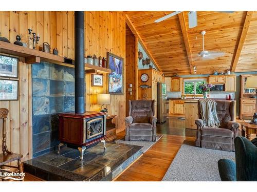 48 Fred Dubie Road E, Parry Sound, ON - Indoor With Fireplace