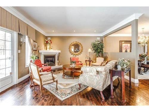 65 Mourning Dove Trail, Tiny, ON - Indoor Photo Showing Living Room With Fireplace