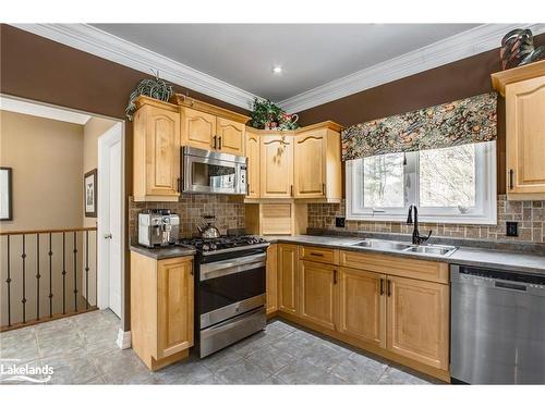 65 Mourning Dove Trail, Tiny, ON - Indoor Photo Showing Kitchen With Double Sink