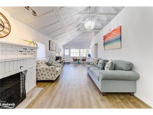 278 Coastline Drive, Wasaga Beach, ON - Indoor Photo Showing Living Room With Fireplace