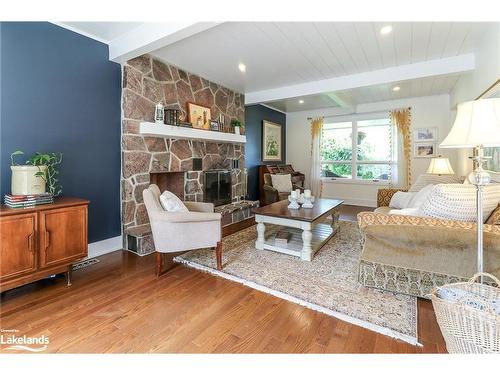 62 Lockhart Road, Collingwood, ON - Indoor Photo Showing Living Room With Fireplace