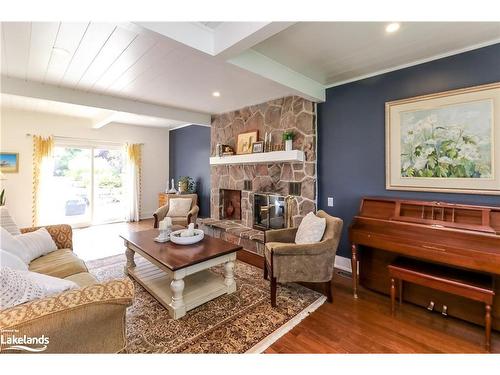 62 Lockhart Road, Collingwood, ON - Indoor Photo Showing Living Room With Fireplace