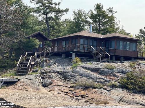 1260 Georgian Bay Island, Pointe Au Baril, ON - Outdoor With Deck Patio Veranda