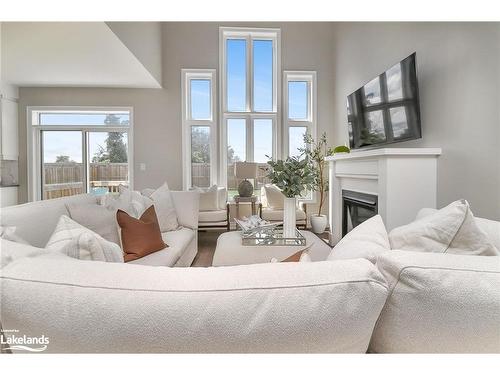 13 Autumn Drive, Wasaga Beach, ON - Indoor Photo Showing Living Room With Fireplace