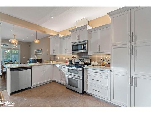 1-1 Donald Drive, Port Carling, ON - Indoor Photo Showing Kitchen With Upgraded Kitchen