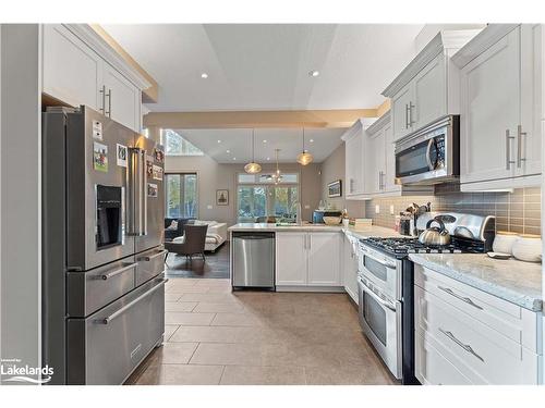 1-1 Donald Drive, Port Carling, ON - Indoor Photo Showing Kitchen With Upgraded Kitchen