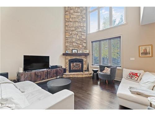 1-1 Donald Drive, Port Carling, ON - Indoor Photo Showing Living Room With Fireplace