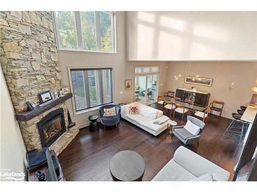 1-1 Donald Drive, Port Carling, ON - Indoor Photo Showing Living Room With Fireplace