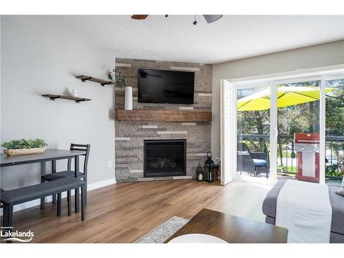 373 Mariners Way, Collingwood, ON - Indoor Photo Showing Living Room With Fireplace