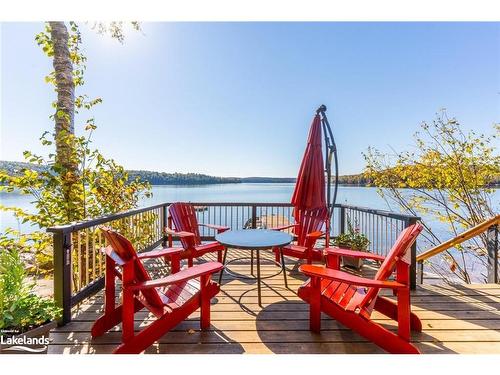 1316 True North Road, Haliburton, ON - Outdoor With Body Of Water With Deck Patio Veranda With View