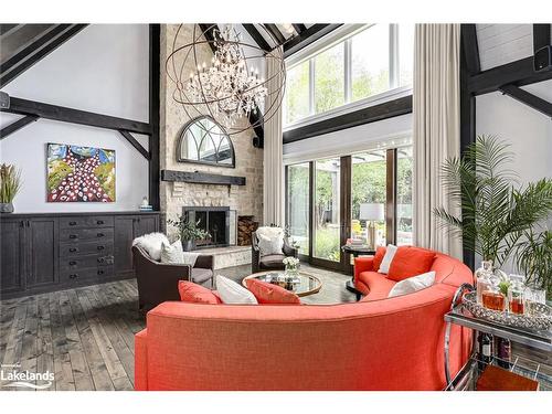 120 Timber Leif Ridge, The Blue Mountains, ON - Indoor Photo Showing Living Room With Fireplace