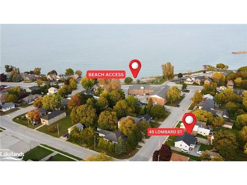 45 Lombard Street, Meaford, ON - Outdoor With Body Of Water With View