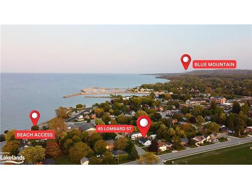 45 Lombard Street, Meaford, ON - Outdoor With Body Of Water With View