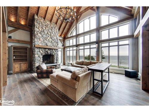 148 Georgian Beach Lane, Meaford, ON - Indoor Photo Showing Other Room With Fireplace